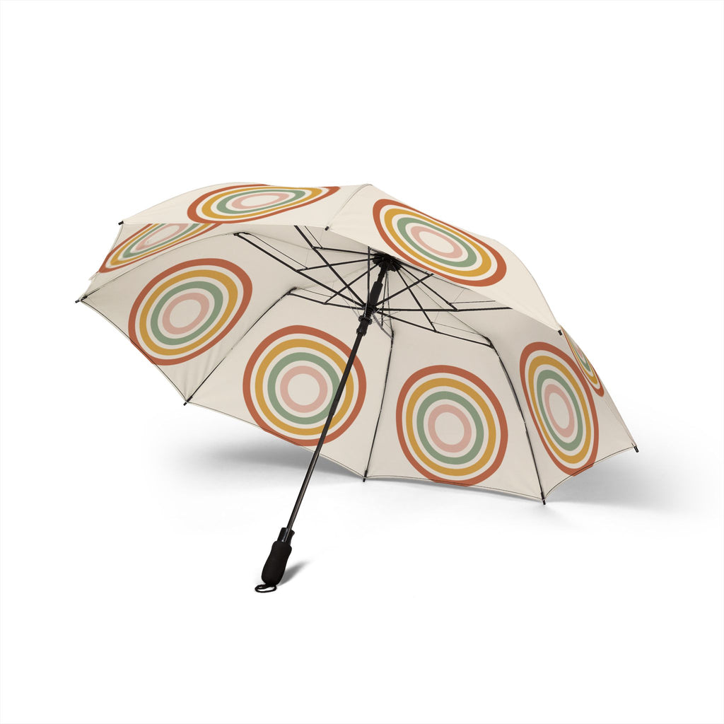 The Fiennes boho arch umbrella, underside with eight ribs