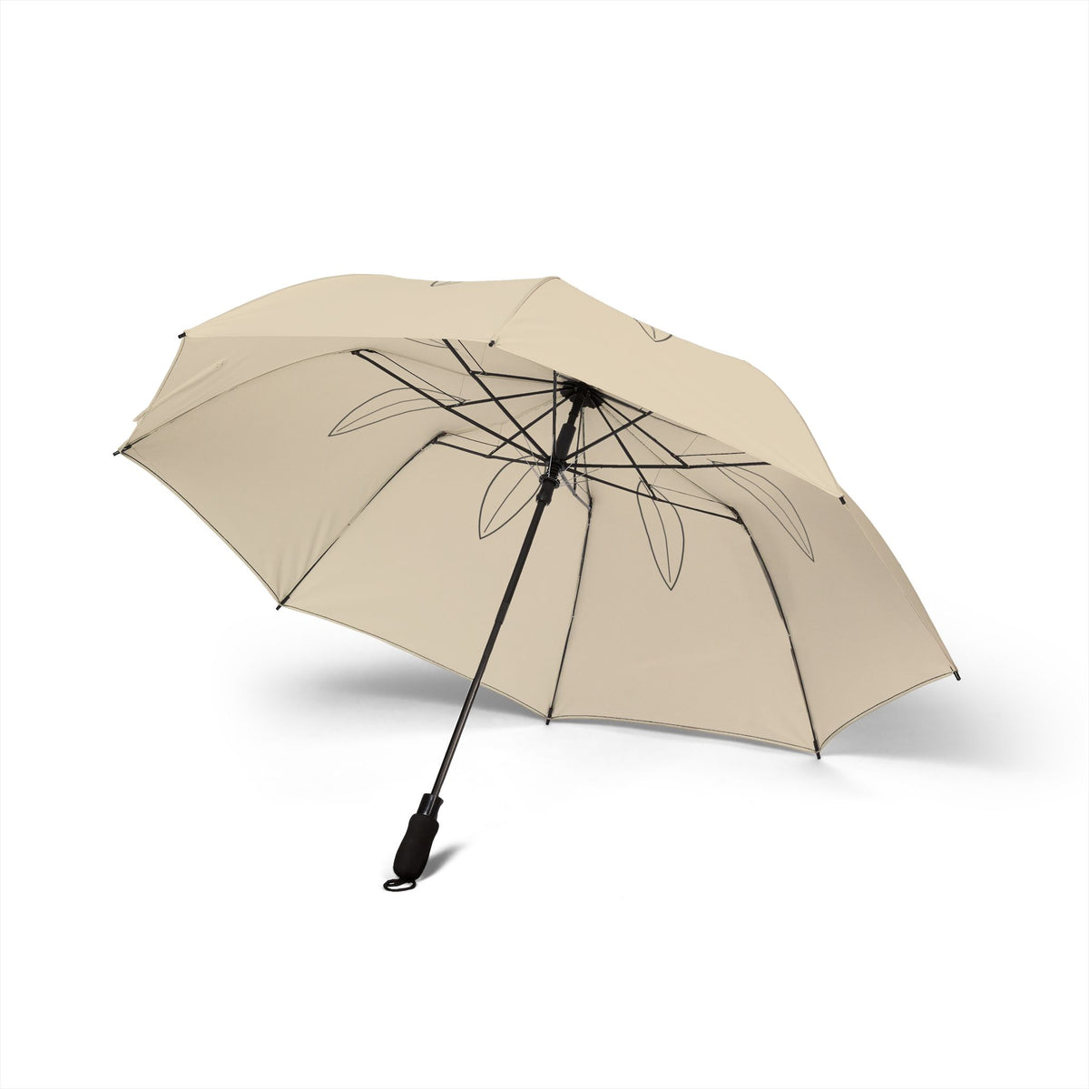 The Montagu single leaf umbrella, underside with eight ribs