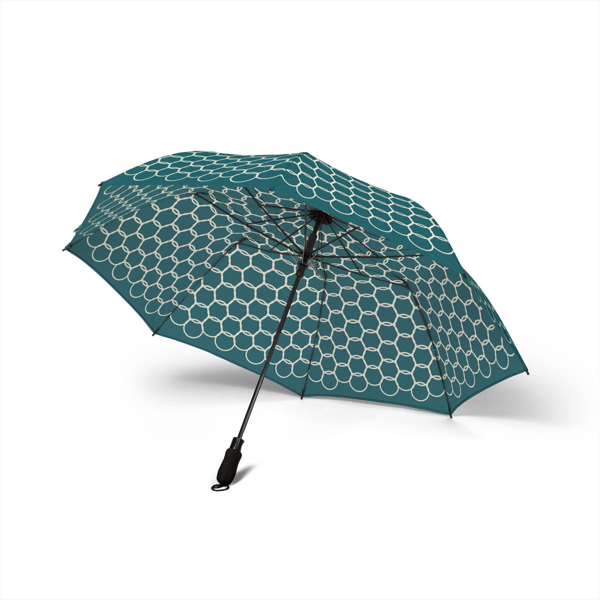The Saadi Moroccan lattice umbrella, underside with eight ribs