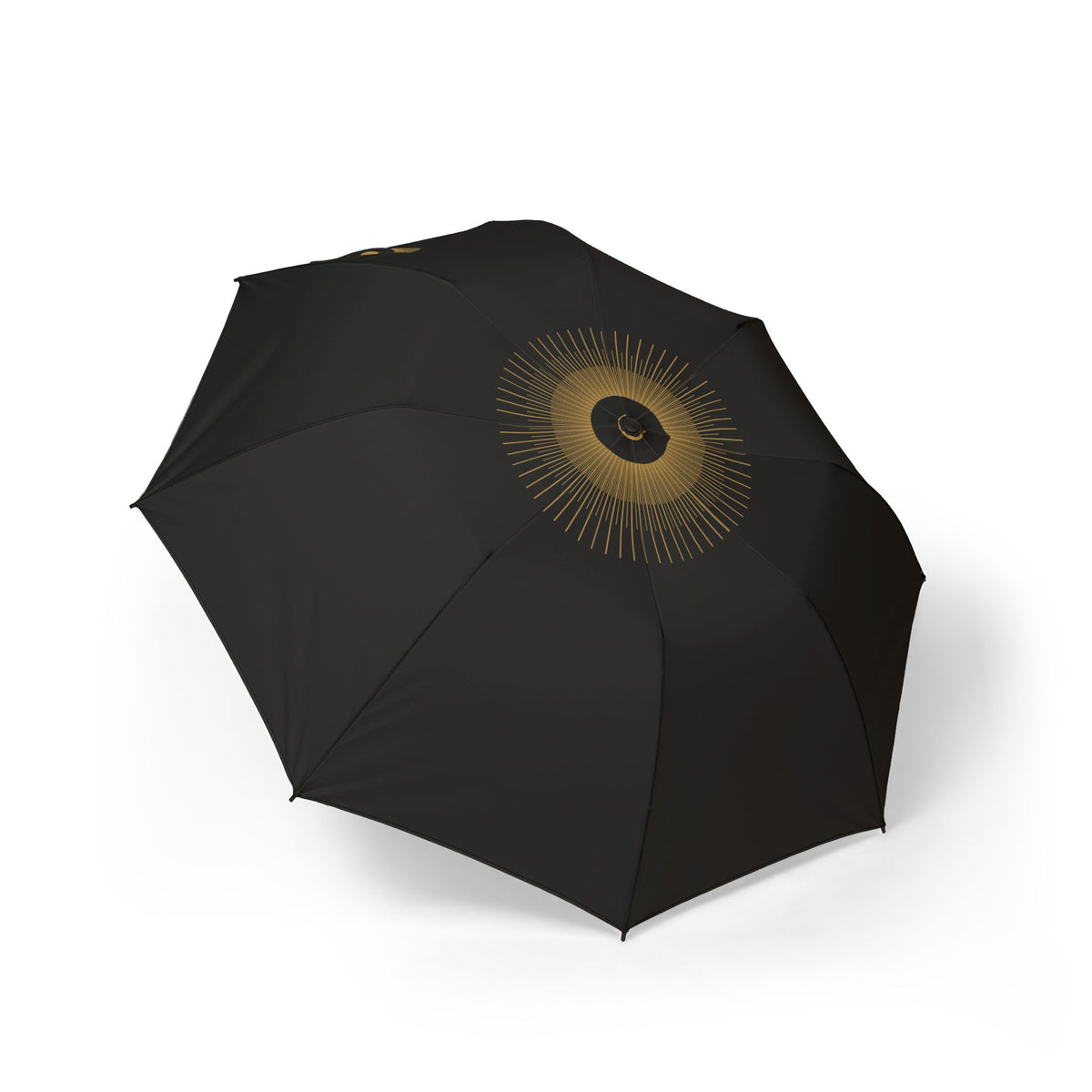 The Fitzroy starburst folding umbrella, open, seen from above