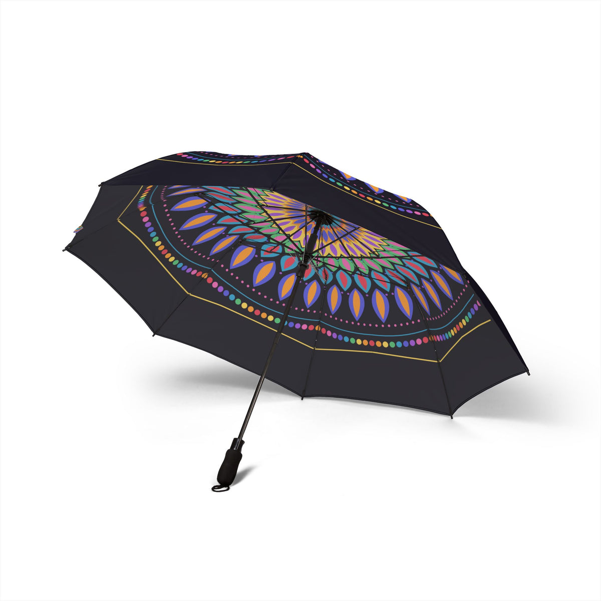 The Zähringen jewel mandala umbrella, underside with eight ribs