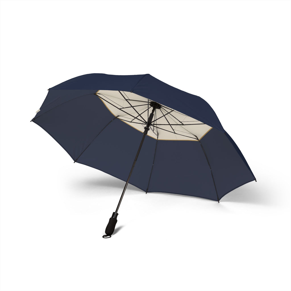 The Gordon octagon block umbrella, underside with eight ribs