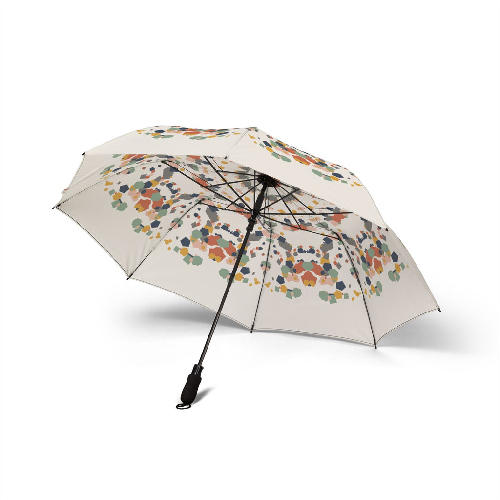 The Medinaceli terrazzo umbrella, underside with eight ribs