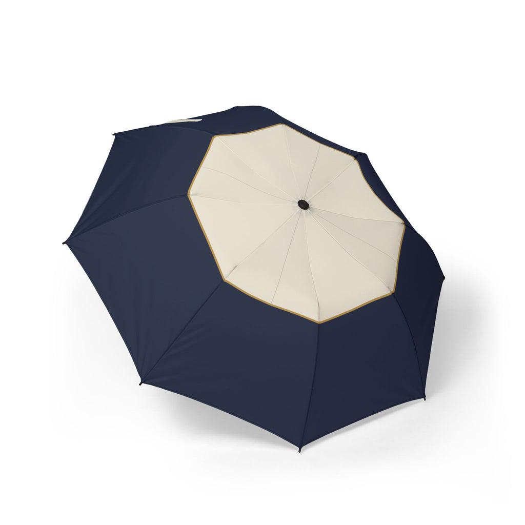 The Gordon octagon block folding umbrella, open, seen from above