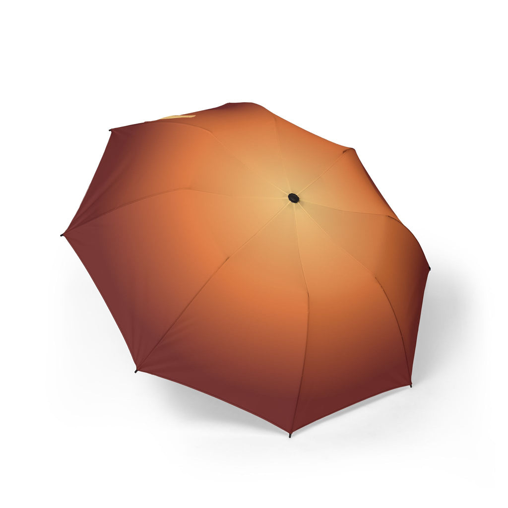 The Grosvenor golden hour folding umbrella, open, seen from above