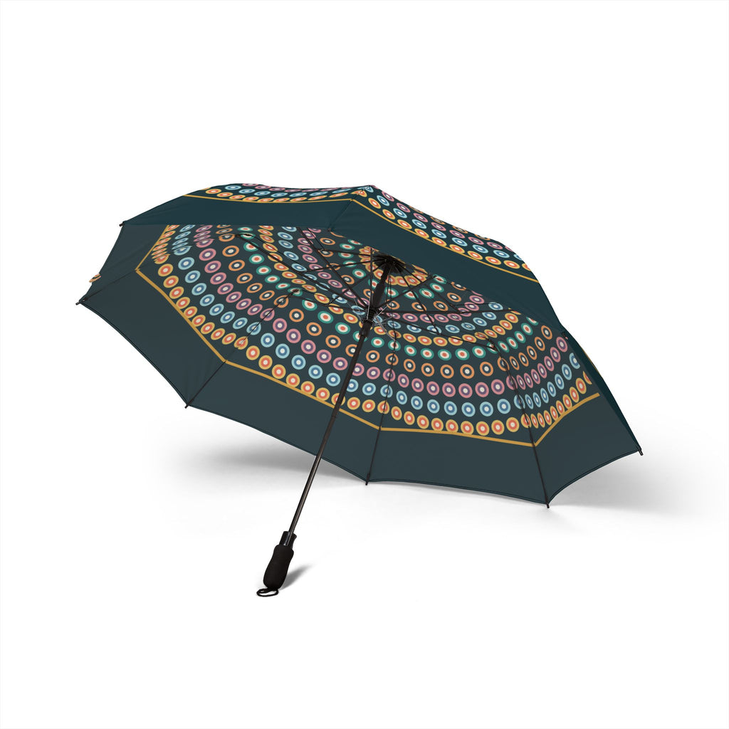 The Morosini Murano millefiori umbrella, underside with eight ribs