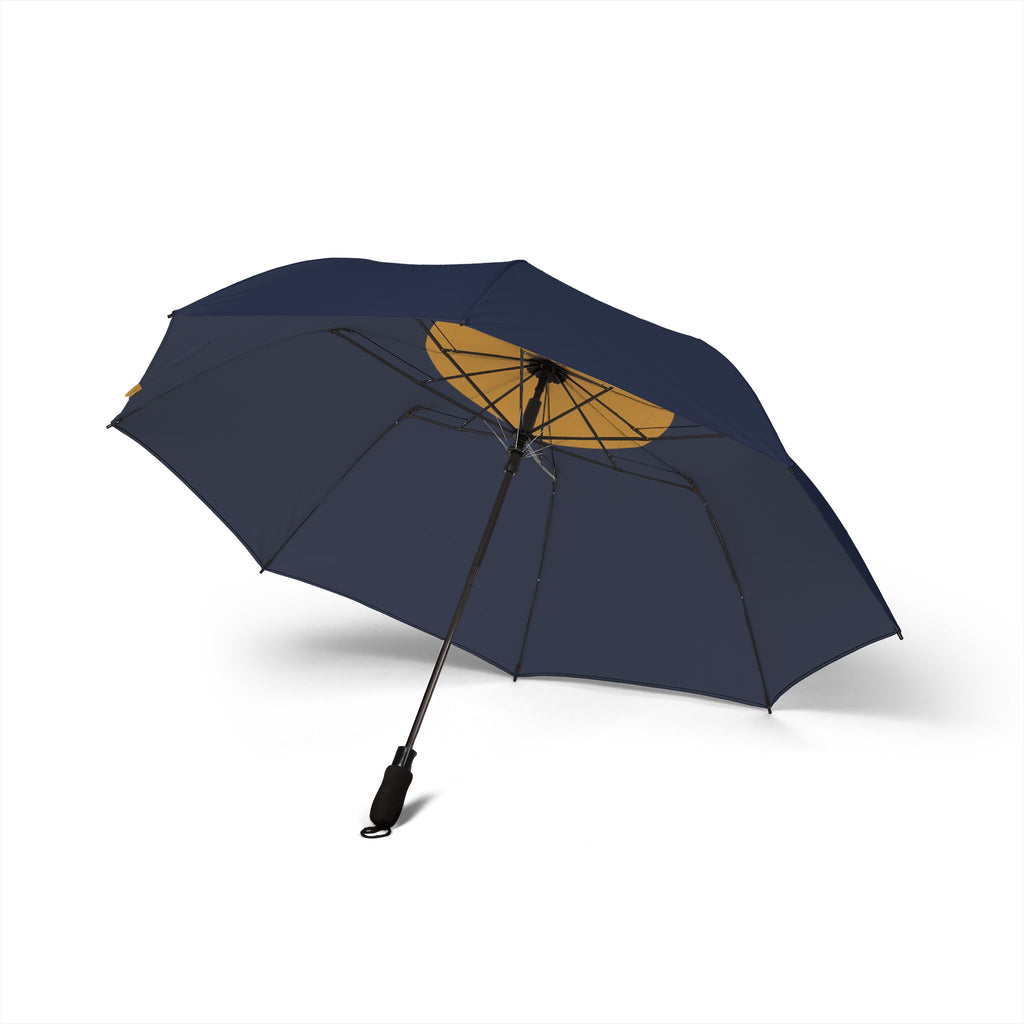 The Russell sun spot umbrella, underside with eight ribs