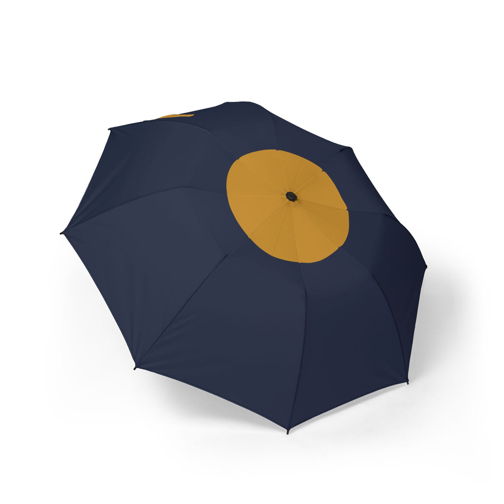 The Russell sun spot folding umbrella, open, seen from above