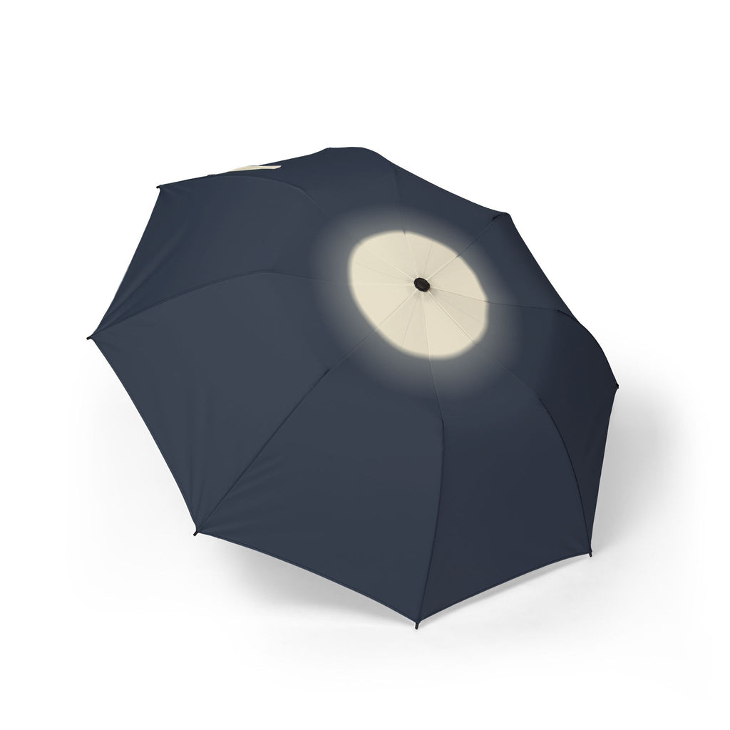The Villiers moonlight folding umbrella, open, seen from above