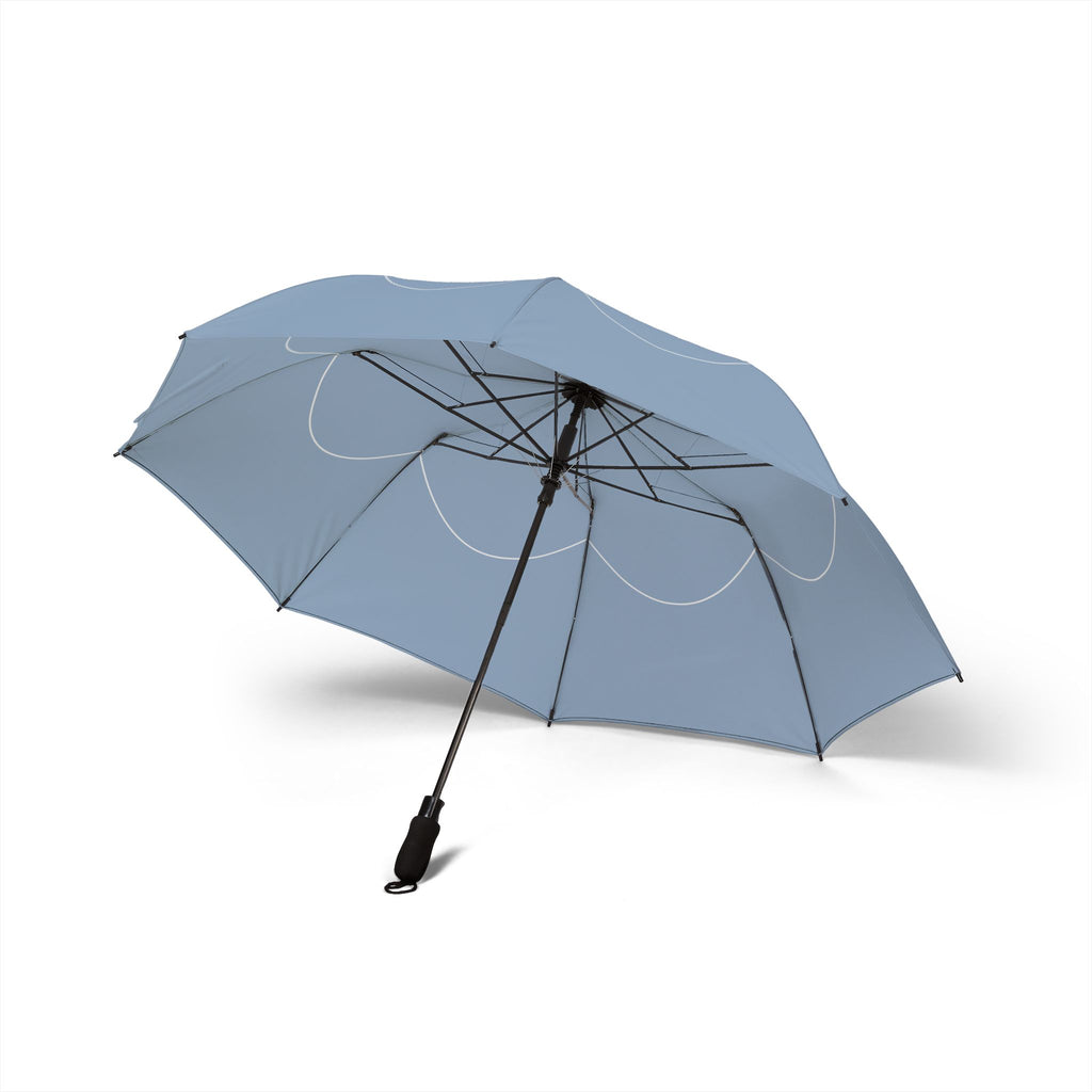 The Berkeley scallop line umbrella, underside with eight ribs