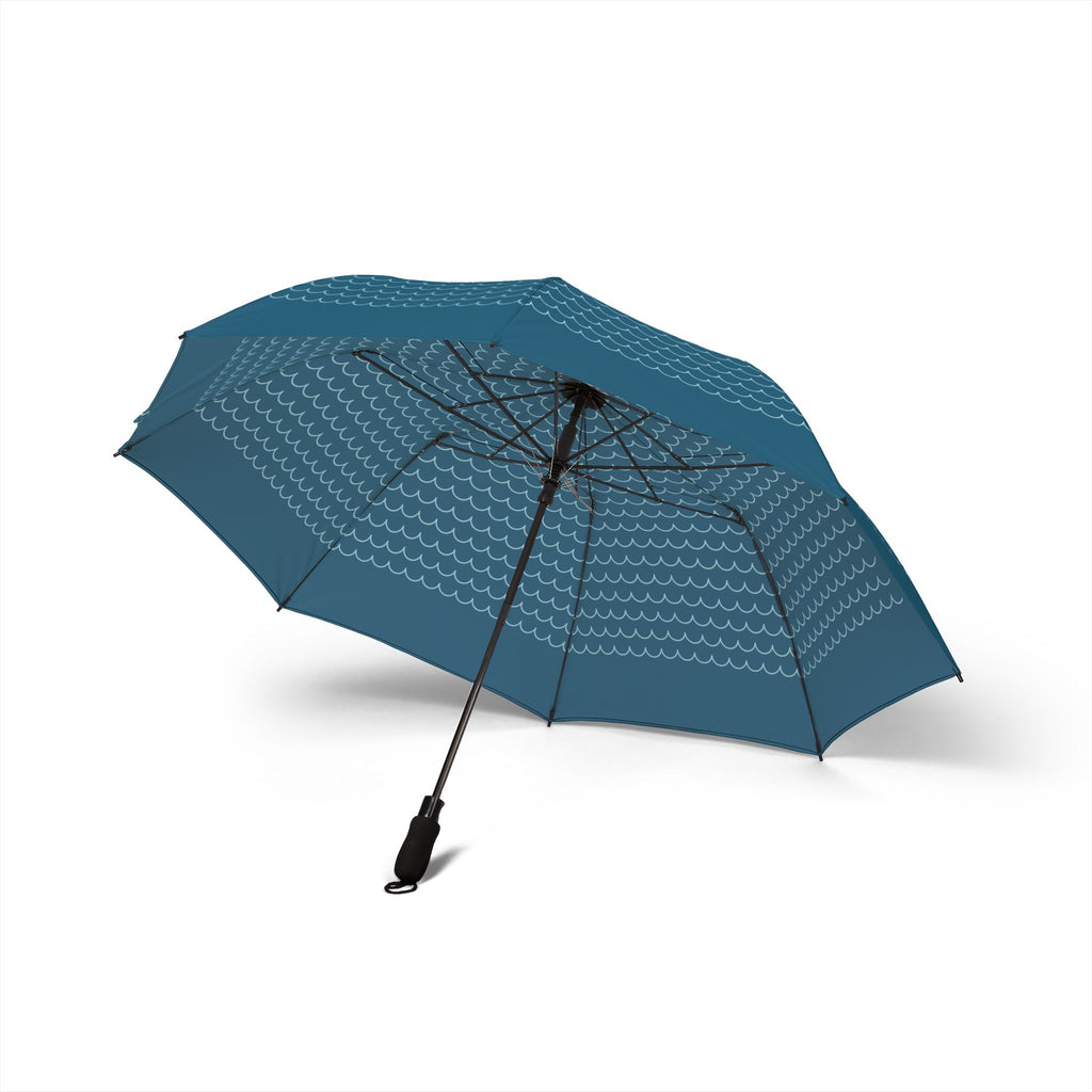 The Doria scallop umbrella, underside with eight ribs