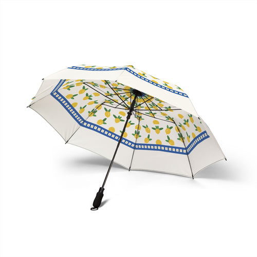 The Caracciolo Amalfi lemon umbrella, underside with eight ribs