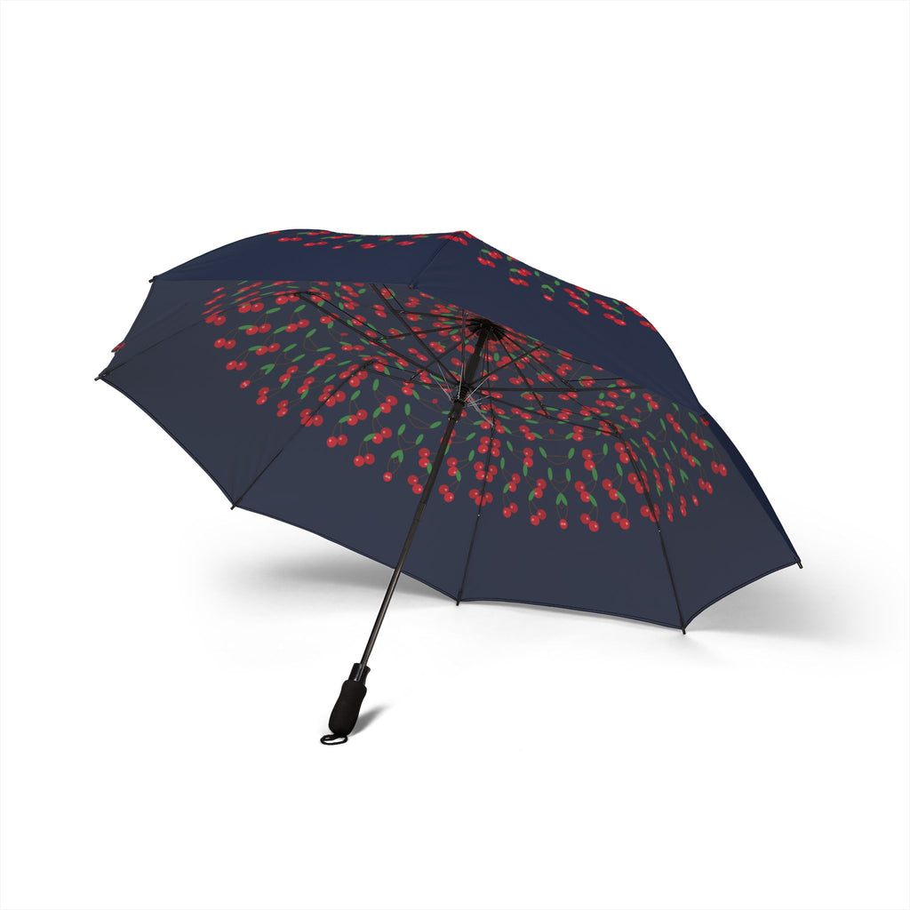 The Kinsky cherry umbrella, underside with eight ribs