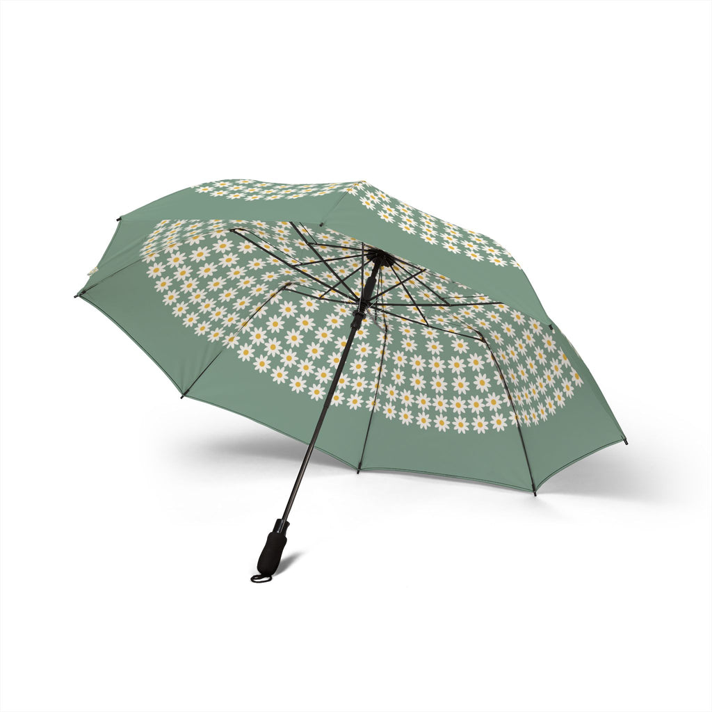 The Liechtenstein daisy field umbrella, underside with eight ribs
