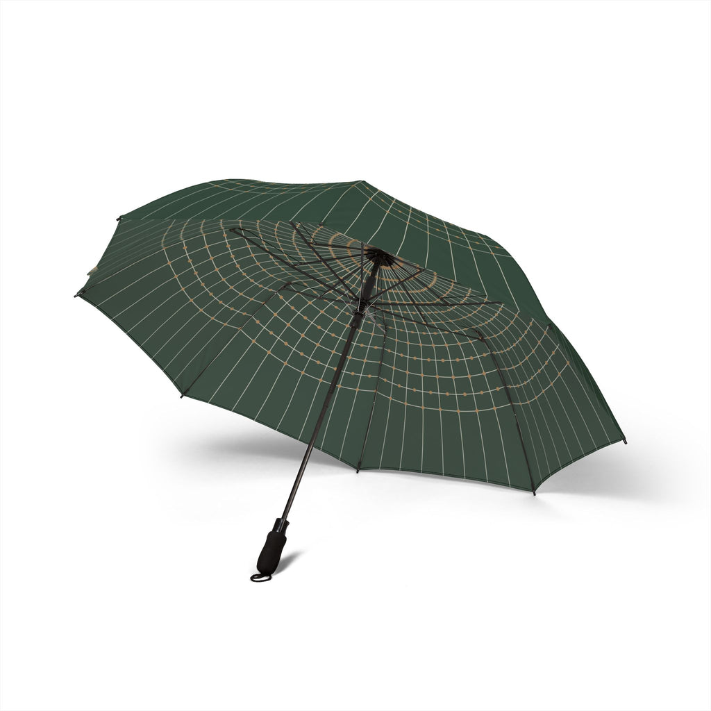 The Howard garden trellis umbrella, underside with eight ribs