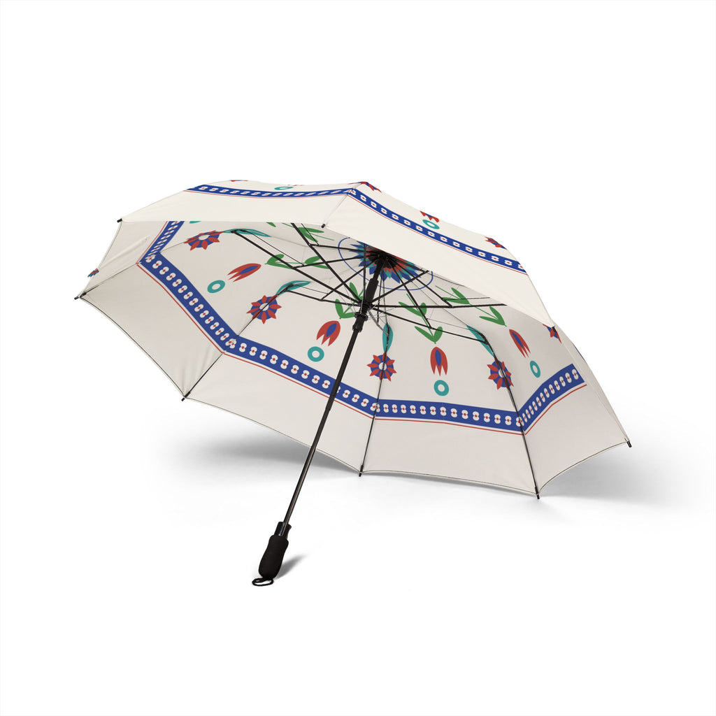 The Osman Iznik tulip umbrella, underside with eight ribs