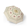 The Árpád Art Nouveau lily folding umbrella, open, seen from above