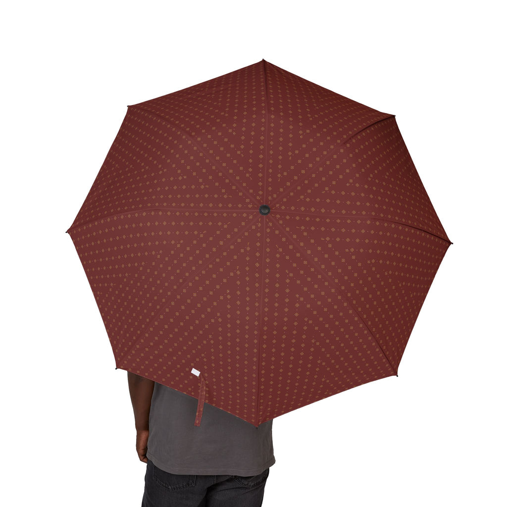 Person holding the Vendôme foulard folding umbrella, canopy from above