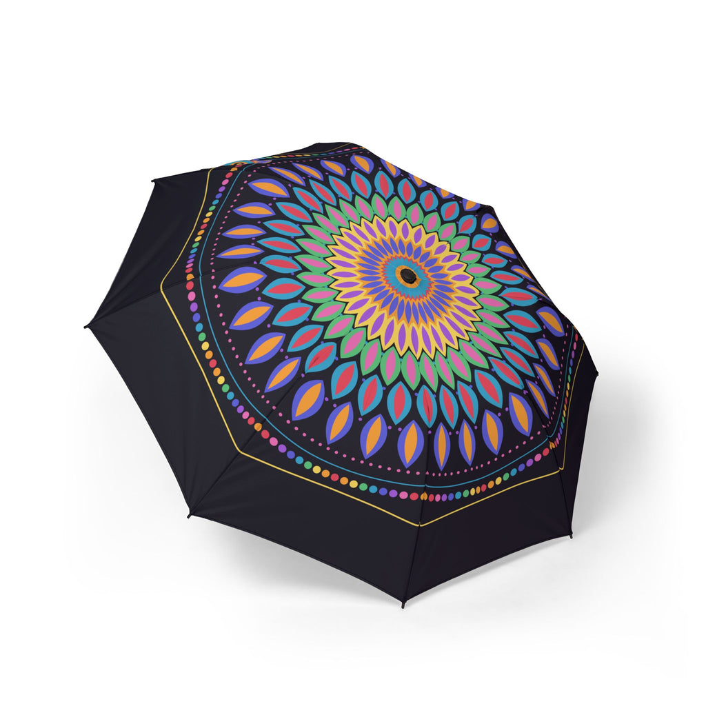The Zähringen jewel mandala folding umbrella, open, seen from above