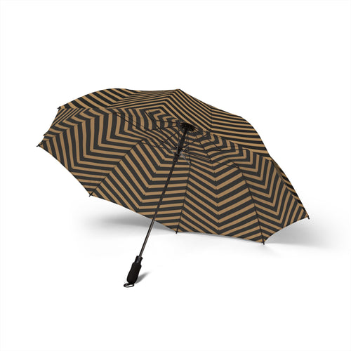 The Cavendish arrow chevron umbrella, underside with eight ribs