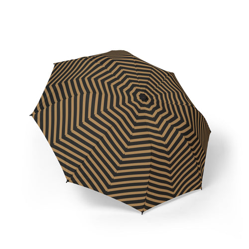The Cavendish arrow chevron folding umbrella, open, seen from above
