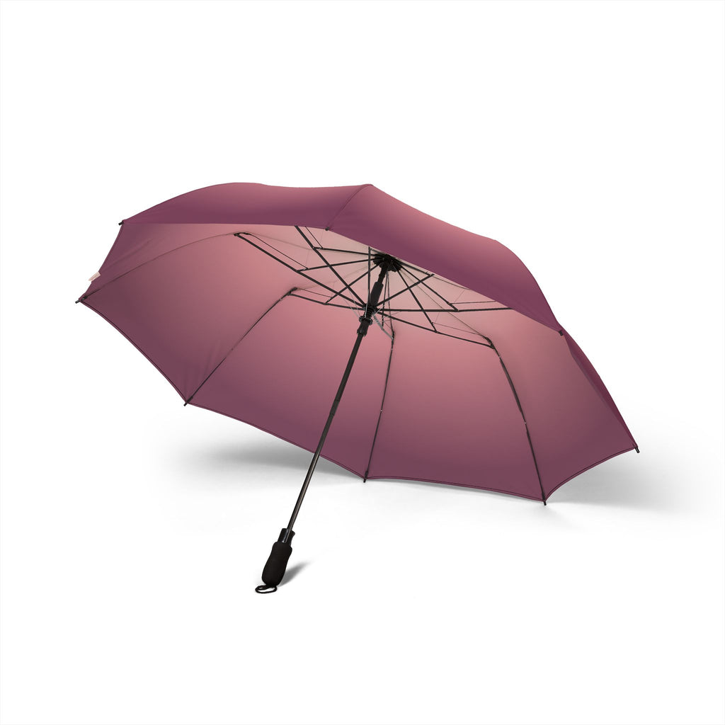 The Rothschild blush ombré umbrella, underside with eight ribs